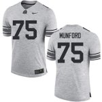 NCAA Ohio State Buckeyes Men's #75 Thayer Munford Gray Nike Football College Jersey RDP2745EZ